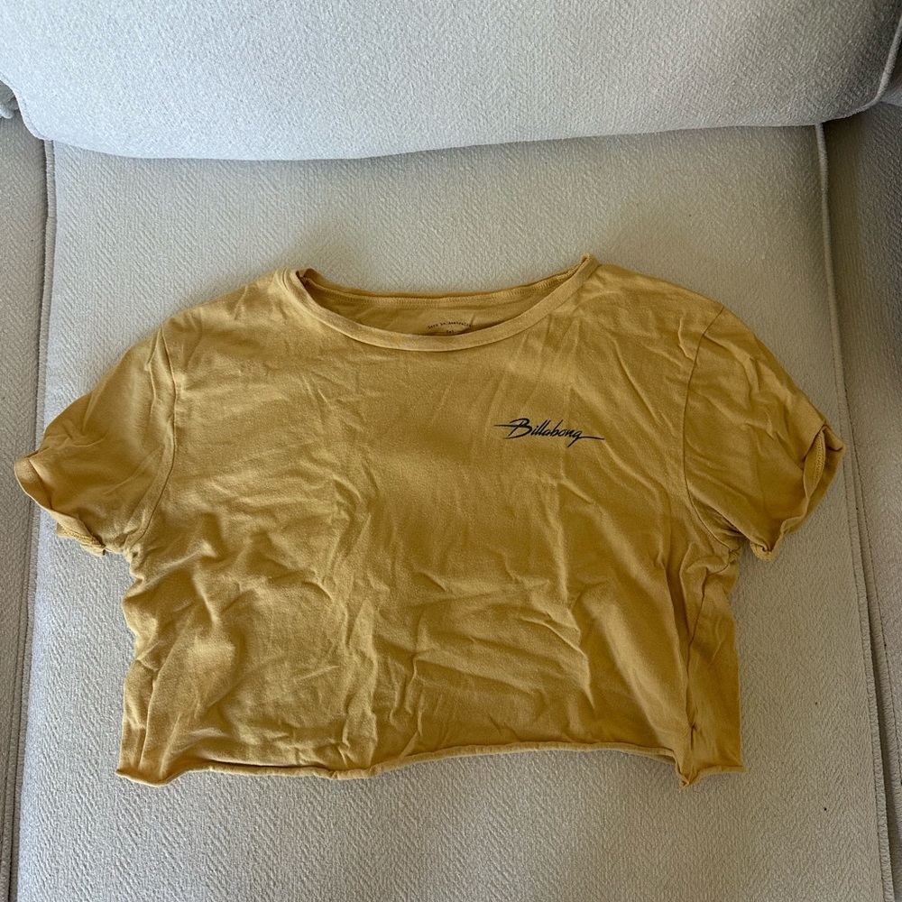 Billabong Mustard Crop Top